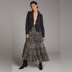 Anthropologie Marrakech Black Moto Jacket